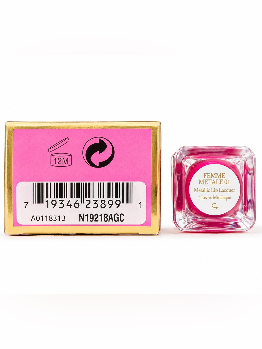 Juicy Couture Metallic Lip Lacquer — Shade Femme Metale Shimmering Hot Pink - Picture 3 of 4